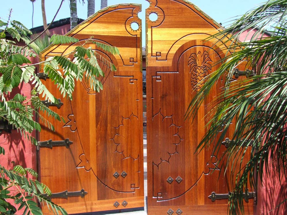 Wooden Gate With Lots Of Detail