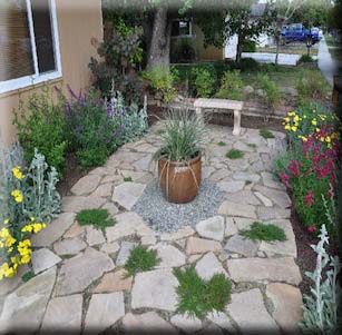 Flagstone Courtyard Garden